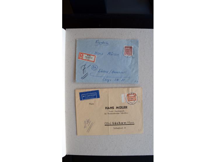 1948/68, sehr schöne gestempelte Sammlung, bis 5M. Schwarzaufdruck in den Hauptnummern augenscheinlich komplett, mit etlichen