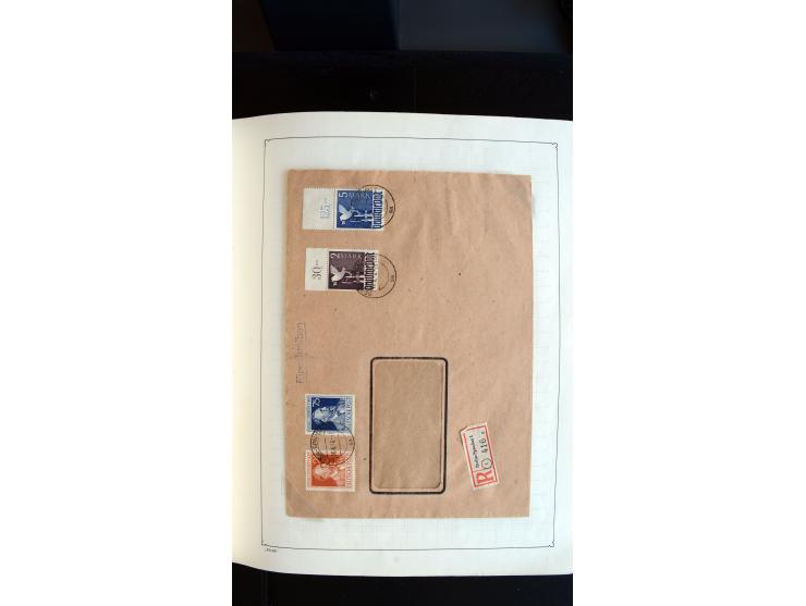 1948/68, sehr schöne gestempelte Sammlung, bis 5M. Schwarzaufdruck in den Hauptnummern augenscheinlich komplett, mit etlichen