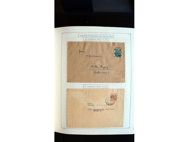 1948/68, sehr schöne gestempelte Sammlung, bis 5M. Schwarzaufdruck in den Hauptnummern augenscheinlich komplett, mit etlichen