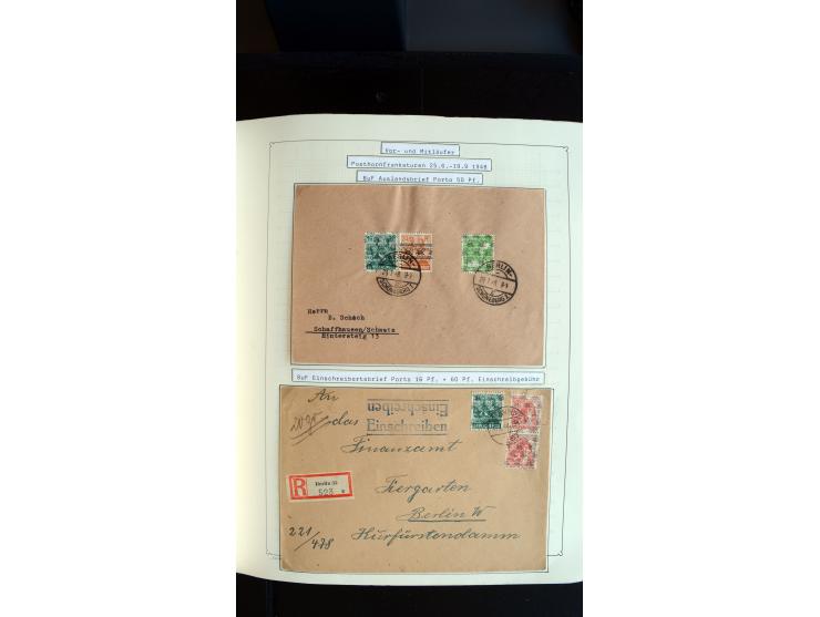 1948/68, sehr schöne gestempelte Sammlung, bis 5M. Schwarzaufdruck in den Hauptnummern augenscheinlich komplett, mit etlichen