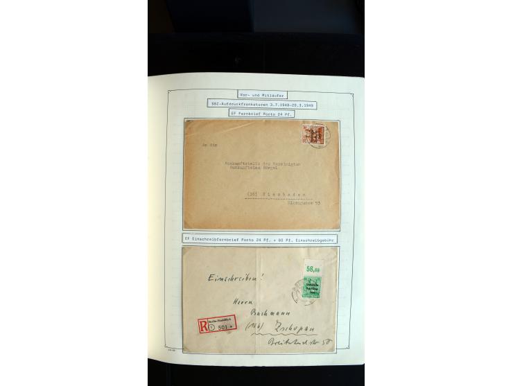 1948/68, sehr schöne gestempelte Sammlung, bis 5M. Schwarzaufdruck in den Hauptnummern augenscheinlich komplett, mit etlichen