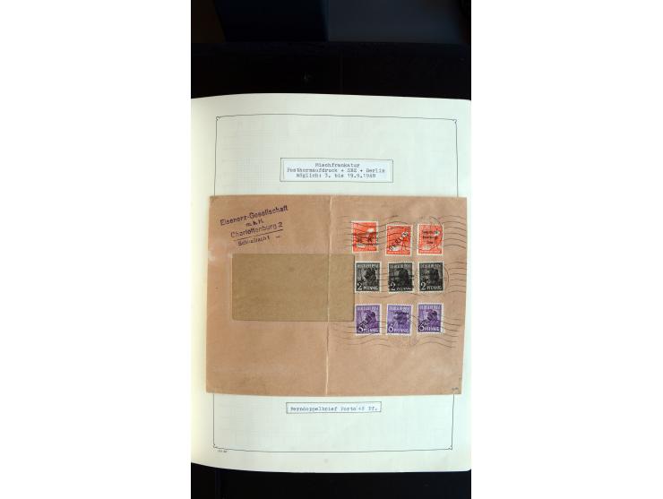 1948/68, sehr schöne gestempelte Sammlung, bis 5M. Schwarzaufdruck in den Hauptnummern augenscheinlich komplett, mit etlichen