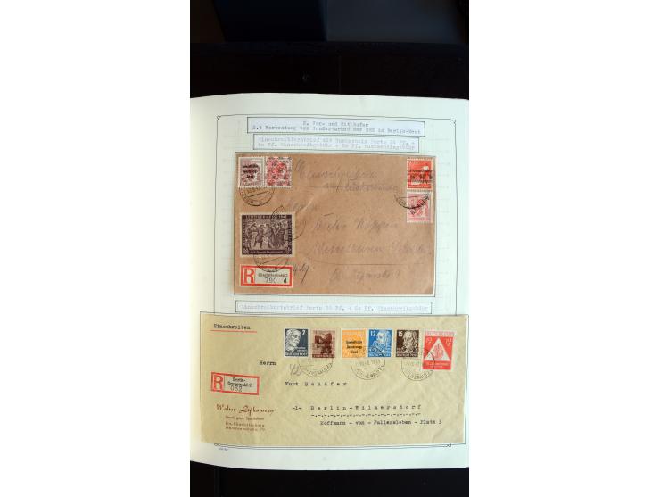 1948/68, sehr schöne gestempelte Sammlung, bis 5M. Schwarzaufdruck in den Hauptnummern augenscheinlich komplett, mit etlichen