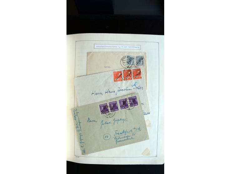 1948/68, sehr schöne gestempelte Sammlung, bis 5M. Schwarzaufdruck in den Hauptnummern augenscheinlich komplett, mit etlichen