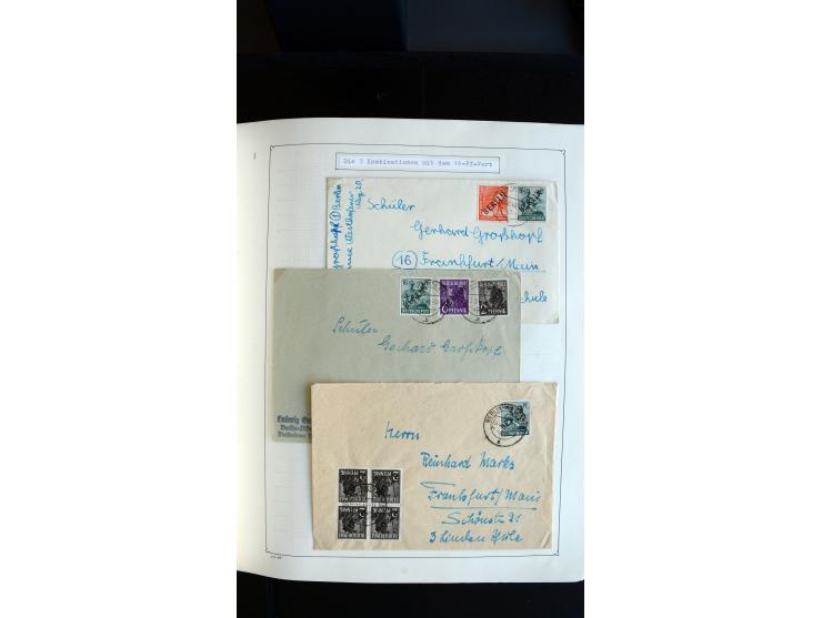 1948/68, sehr schöne gestempelte Sammlung, bis 5M. Schwarzaufdruck in den Hauptnummern augenscheinlich komplett, mit etlichen