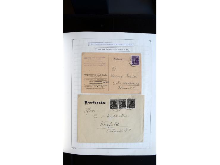 1948/68, sehr schöne gestempelte Sammlung, bis 5M. Schwarzaufdruck in den Hauptnummern augenscheinlich komplett, mit etlichen