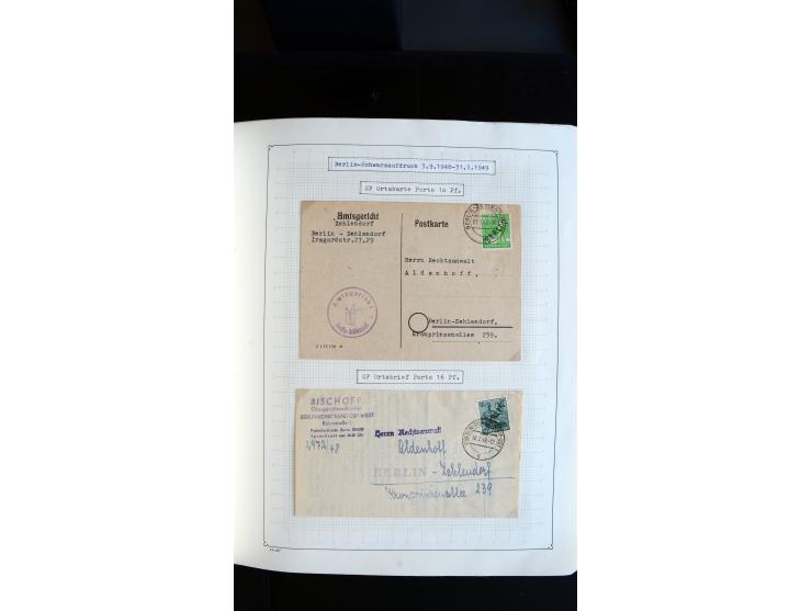 1948/68, sehr schöne gestempelte Sammlung, bis 5M. Schwarzaufdruck in den Hauptnummern augenscheinlich komplett, mit etlichen