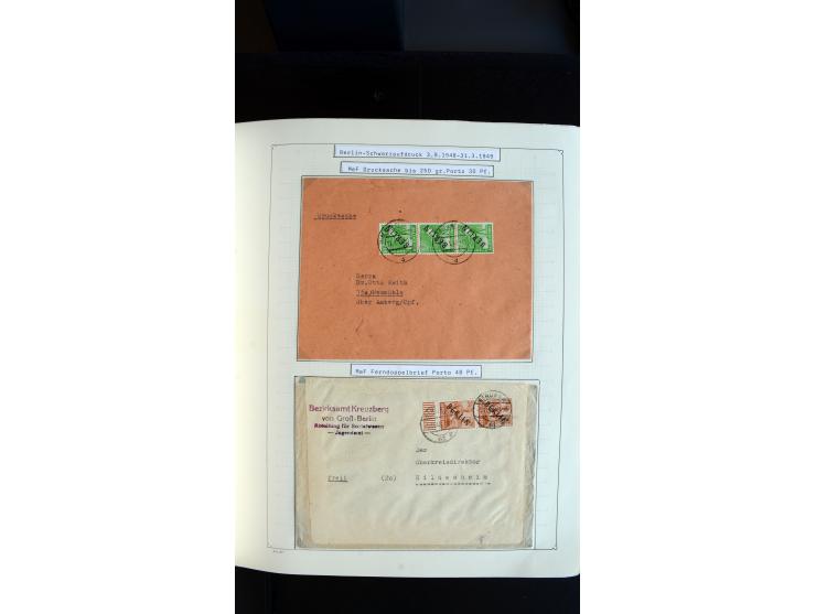 1948/68, sehr schöne gestempelte Sammlung, bis 5M. Schwarzaufdruck in den Hauptnummern augenscheinlich komplett, mit etlichen