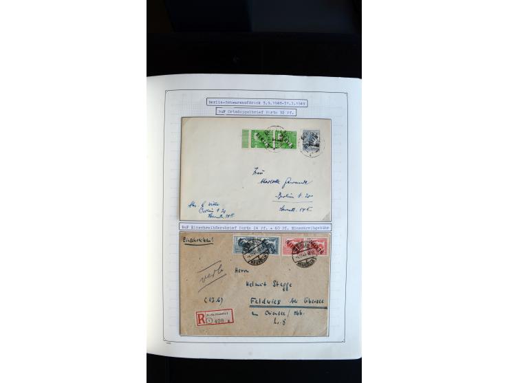 1948/68, sehr schöne gestempelte Sammlung, bis 5M. Schwarzaufdruck in den Hauptnummern augenscheinlich komplett, mit etlichen