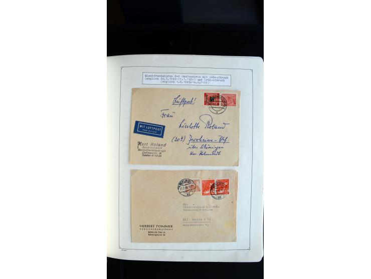 1948/68, sehr schöne gestempelte Sammlung, bis 5M. Schwarzaufdruck in den Hauptnummern augenscheinlich komplett, mit etlichen