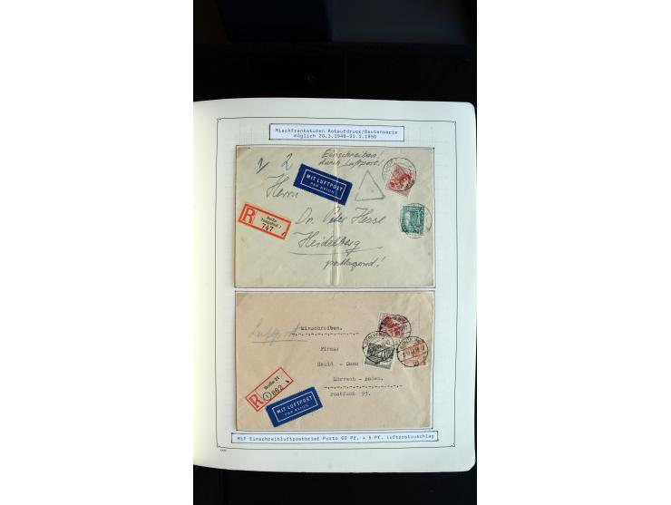 1948/68, sehr schöne gestempelte Sammlung, bis 5M. Schwarzaufdruck in den Hauptnummern augenscheinlich komplett, mit etlichen