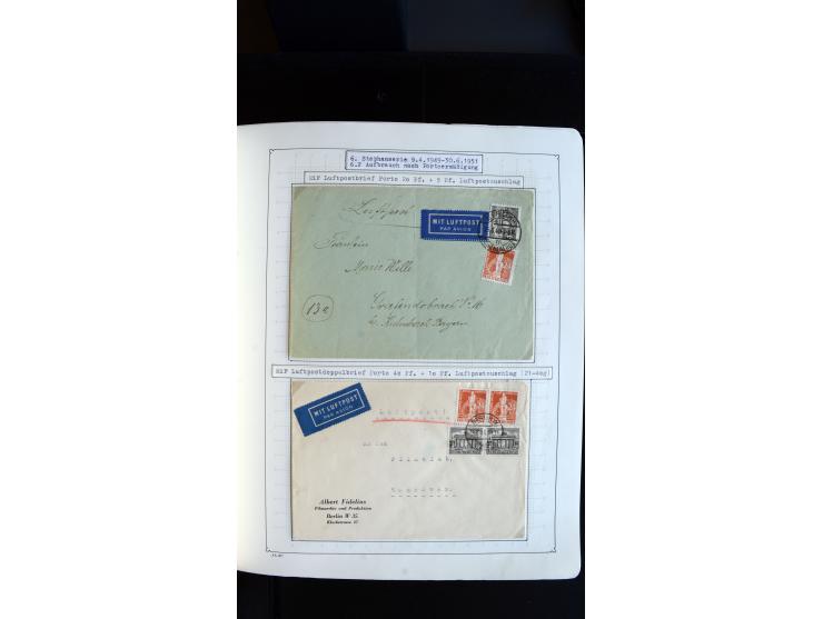 1948/68, sehr schöne gestempelte Sammlung, bis 5M. Schwarzaufdruck in den Hauptnummern augenscheinlich komplett, mit etlichen