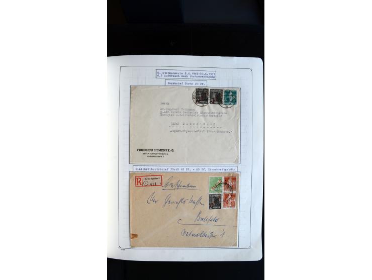 1948/68, sehr schöne gestempelte Sammlung, bis 5M. Schwarzaufdruck in den Hauptnummern augenscheinlich komplett, mit etlichen