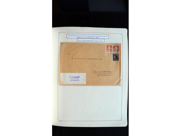 1948/68, sehr schöne gestempelte Sammlung, bis 5M. Schwarzaufdruck in den Hauptnummern augenscheinlich komplett, mit etlichen