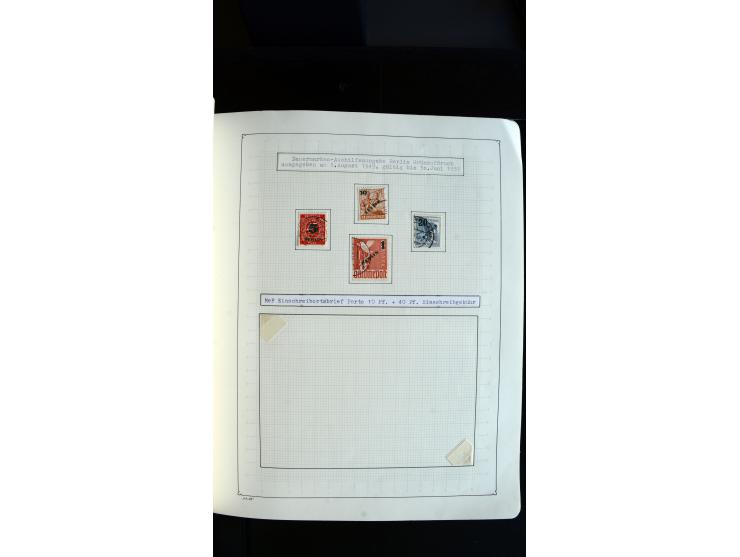 1948/68, sehr schöne gestempelte Sammlung, bis 5M. Schwarzaufdruck in den Hauptnummern augenscheinlich komplett, mit etlichen