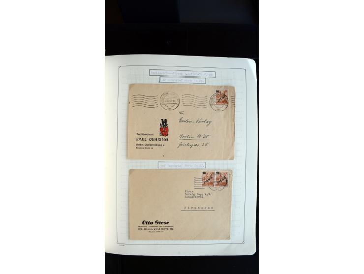 1948/68, sehr schöne gestempelte Sammlung, bis 5M. Schwarzaufdruck in den Hauptnummern augenscheinlich komplett, mit etlichen