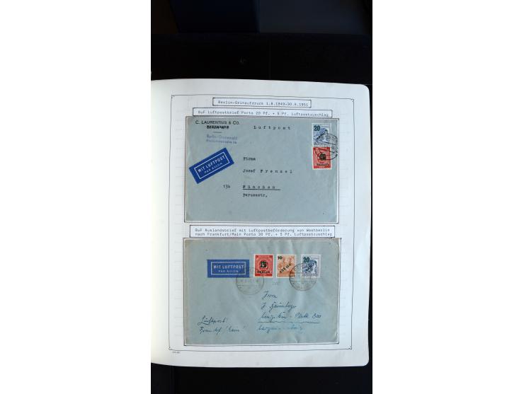 1948/68, sehr schöne gestempelte Sammlung, bis 5M. Schwarzaufdruck in den Hauptnummern augenscheinlich komplett, mit etlichen