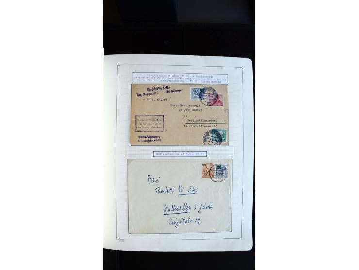 1948/68, sehr schöne gestempelte Sammlung, bis 5M. Schwarzaufdruck in den Hauptnummern augenscheinlich komplett, mit etlichen