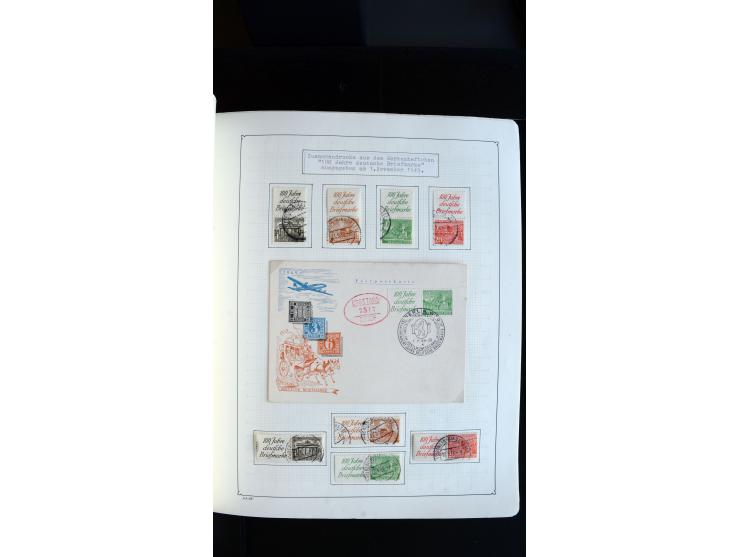 1948/68, sehr schöne gestempelte Sammlung, bis 5M. Schwarzaufdruck in den Hauptnummern augenscheinlich komplett, mit etlichen