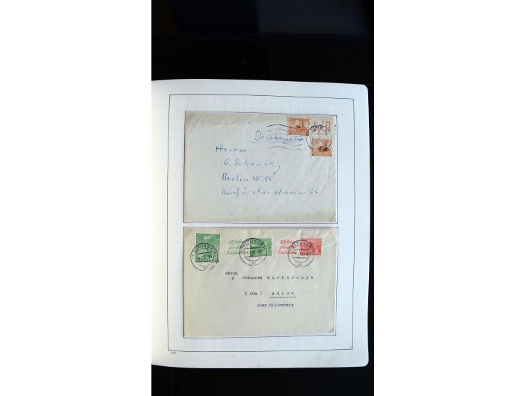 1948/68, sehr schöne gestempelte Sammlung, bis 5M. Schwarzaufdruck in den Hauptnummern augenscheinlich komplett, mit etlichen