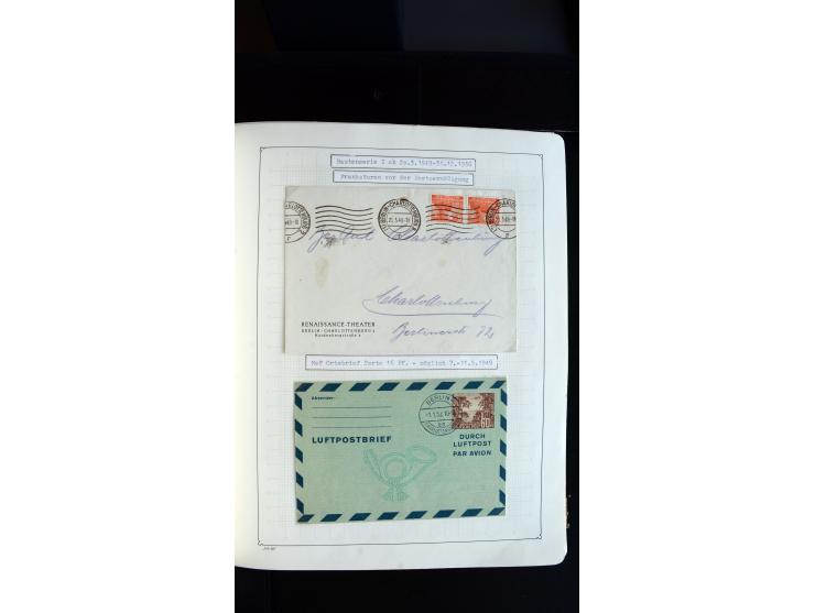 1948/68, sehr schöne gestempelte Sammlung, bis 5M. Schwarzaufdruck in den Hauptnummern augenscheinlich komplett, mit etlichen