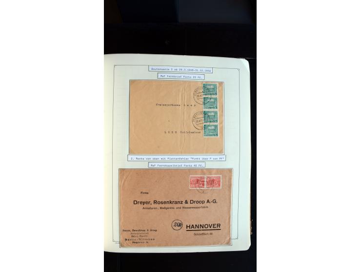 1948/68, sehr schöne gestempelte Sammlung, bis 5M. Schwarzaufdruck in den Hauptnummern augenscheinlich komplett, mit etlichen