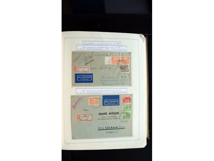 1948/68, sehr schöne gestempelte Sammlung, bis 5M. Schwarzaufdruck in den Hauptnummern augenscheinlich komplett, mit etlichen