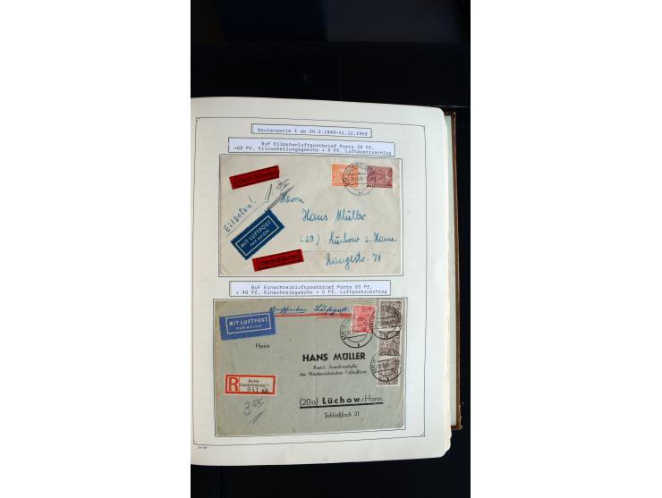 1948/68, sehr schöne gestempelte Sammlung, bis 5M. Schwarzaufdruck in den Hauptnummern augenscheinlich komplett, mit etlichen