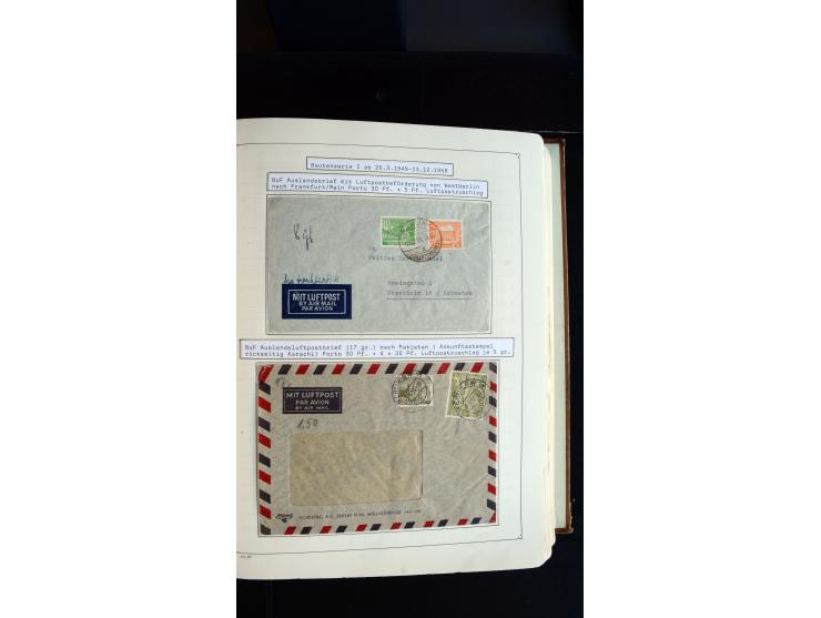 1948/68, sehr schöne gestempelte Sammlung, bis 5M. Schwarzaufdruck in den Hauptnummern augenscheinlich komplett, mit etlichen