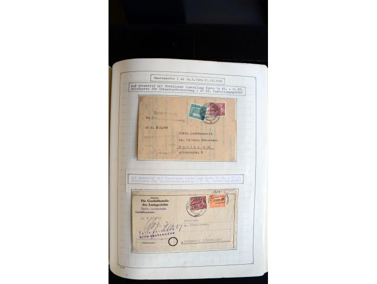 1948/68, sehr schöne gestempelte Sammlung, bis 5M. Schwarzaufdruck in den Hauptnummern augenscheinlich komplett, mit etlichen
