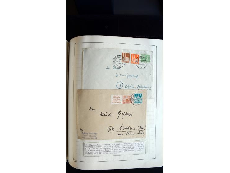 1948/68, sehr schöne gestempelte Sammlung, bis 5M. Schwarzaufdruck in den Hauptnummern augenscheinlich komplett, mit etlichen