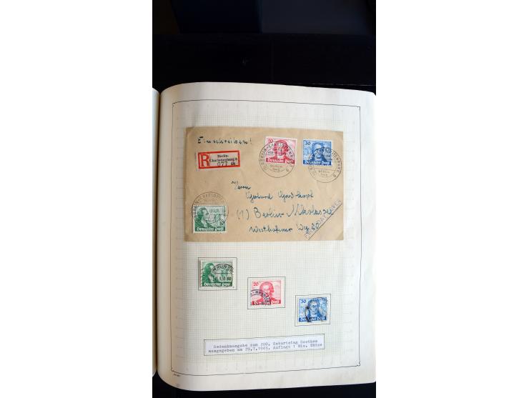 1948/68, sehr schöne gestempelte Sammlung, bis 5M. Schwarzaufdruck in den Hauptnummern augenscheinlich komplett, mit etlichen