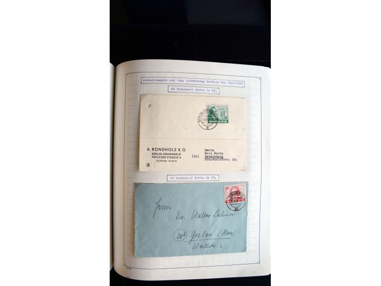 1948/68, sehr schöne gestempelte Sammlung, bis 5M. Schwarzaufdruck in den Hauptnummern augenscheinlich komplett, mit etlichen