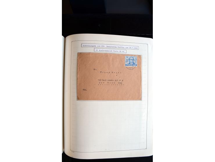 1948/68, sehr schöne gestempelte Sammlung, bis 5M. Schwarzaufdruck in den Hauptnummern augenscheinlich komplett, mit etlichen