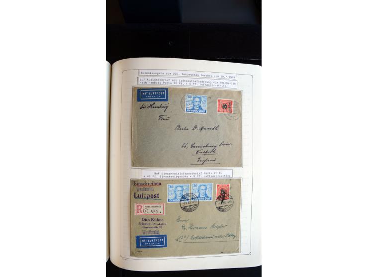 1948/68, sehr schöne gestempelte Sammlung, bis 5M. Schwarzaufdruck in den Hauptnummern augenscheinlich komplett, mit etlichen