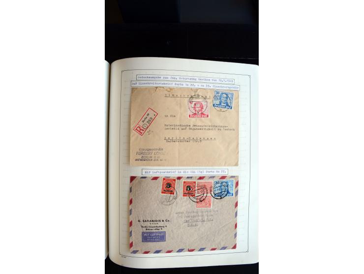 1948/68, sehr schöne gestempelte Sammlung, bis 5M. Schwarzaufdruck in den Hauptnummern augenscheinlich komplett, mit etlichen