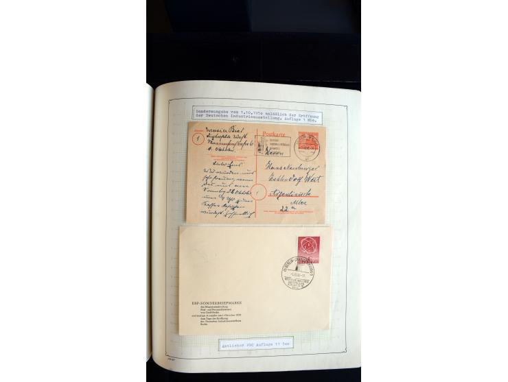 1948/68, sehr schöne gestempelte Sammlung, bis 5M. Schwarzaufdruck in den Hauptnummern augenscheinlich komplett, mit etlichen