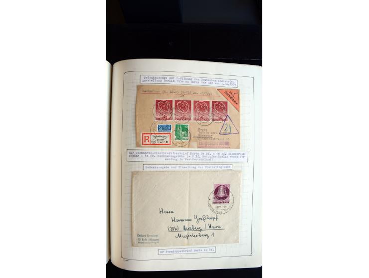 1948/68, sehr schöne gestempelte Sammlung, bis 5M. Schwarzaufdruck in den Hauptnummern augenscheinlich komplett, mit etlichen