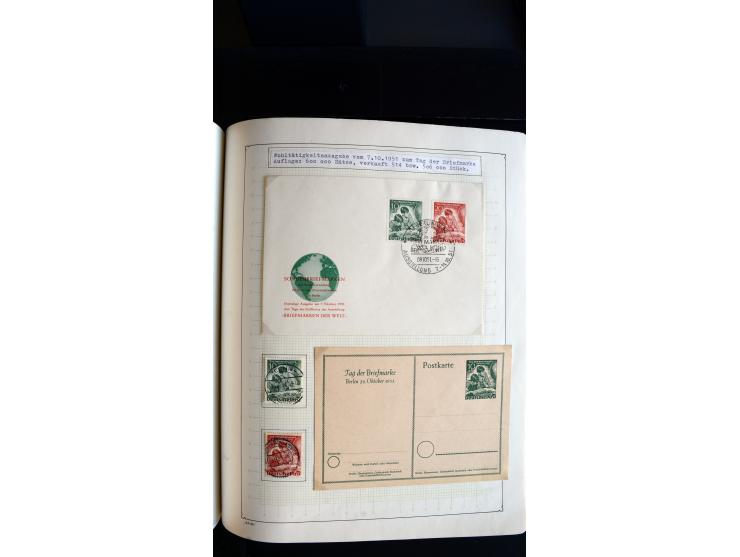 1948/68, sehr schöne gestempelte Sammlung, bis 5M. Schwarzaufdruck in den Hauptnummern augenscheinlich komplett, mit etlichen