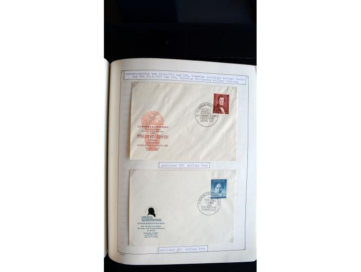 1948/68, sehr schöne gestempelte Sammlung, bis 5M. Schwarzaufdruck in den Hauptnummern augenscheinlich komplett, mit etlichen