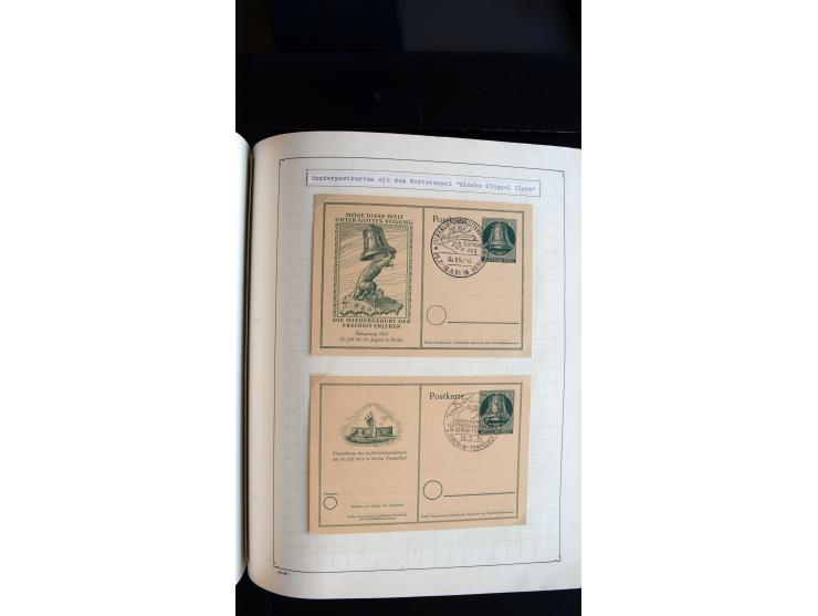 1948/68, sehr schöne gestempelte Sammlung, bis 5M. Schwarzaufdruck in den Hauptnummern augenscheinlich komplett, mit etlichen