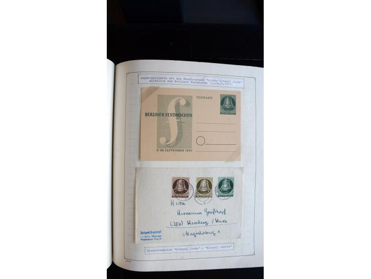 1948/68, sehr schöne gestempelte Sammlung, bis 5M. Schwarzaufdruck in den Hauptnummern augenscheinlich komplett, mit etlichen