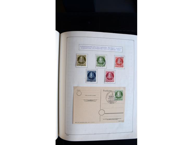 1948/68, sehr schöne gestempelte Sammlung, bis 5M. Schwarzaufdruck in den Hauptnummern augenscheinlich komplett, mit etlichen