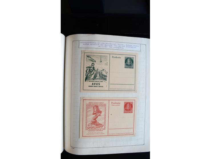 1948/68, sehr schöne gestempelte Sammlung, bis 5M. Schwarzaufdruck in den Hauptnummern augenscheinlich komplett, mit etlichen