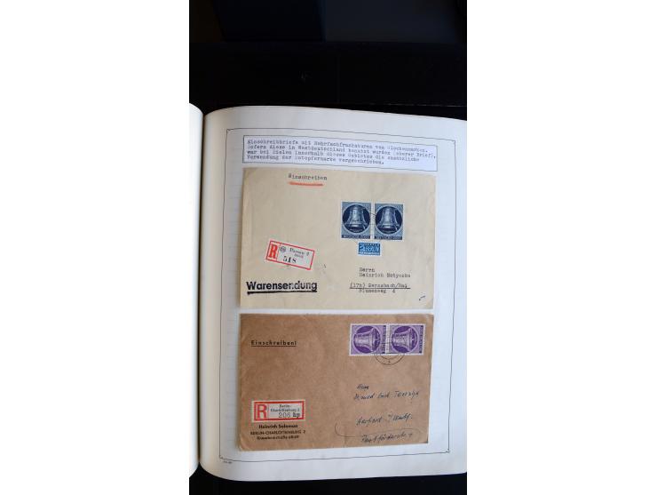 1948/68, sehr schöne gestempelte Sammlung, bis 5M. Schwarzaufdruck in den Hauptnummern augenscheinlich komplett, mit etlichen