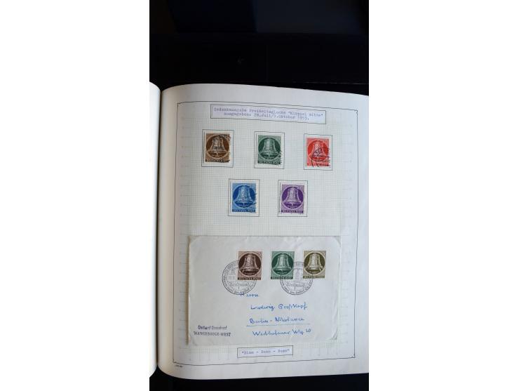 1948/68, sehr schöne gestempelte Sammlung, bis 5M. Schwarzaufdruck in den Hauptnummern augenscheinlich komplett, mit etlichen