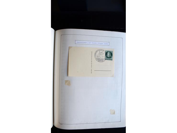 1948/68, sehr schöne gestempelte Sammlung, bis 5M. Schwarzaufdruck in den Hauptnummern augenscheinlich komplett, mit etlichen