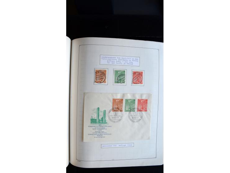 1948/68, sehr schöne gestempelte Sammlung, bis 5M. Schwarzaufdruck in den Hauptnummern augenscheinlich komplett, mit etlichen