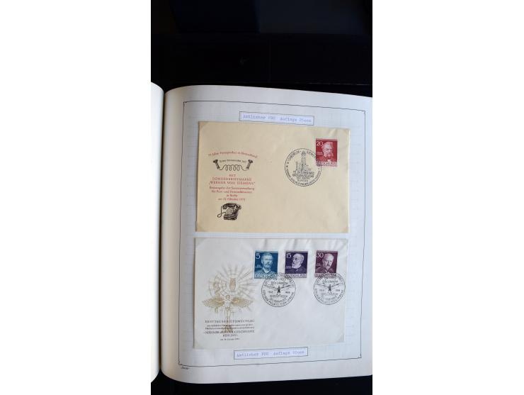 1948/68, sehr schöne gestempelte Sammlung, bis 5M. Schwarzaufdruck in den Hauptnummern augenscheinlich komplett, mit etlichen