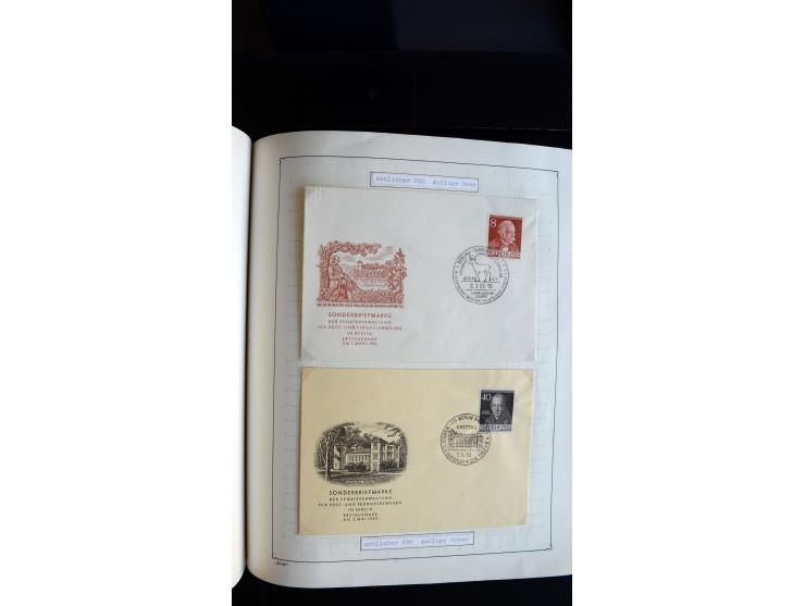 1948/68, sehr schöne gestempelte Sammlung, bis 5M. Schwarzaufdruck in den Hauptnummern augenscheinlich komplett, mit etlichen